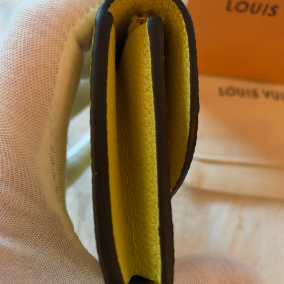 YELLOW ROSALIE EMPREINTE COIN PURSE / WALLET - M81974 - Picture 7 of 16